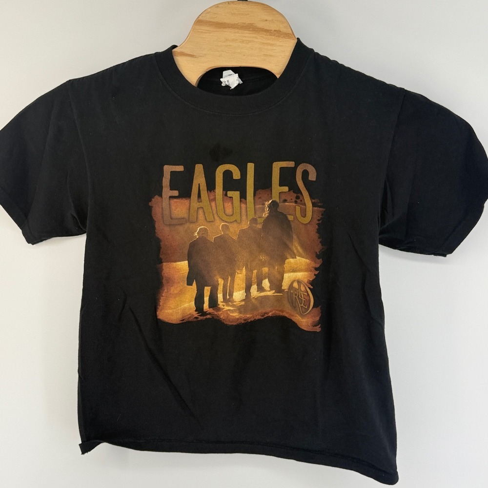 Eagles Long Road Out of Eden Tour 2009 Band T-Shirt Black Anvil Medium Mens